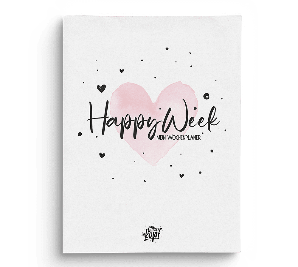 Wochenplaner Happy Week A4 - Einhorn Mina Block